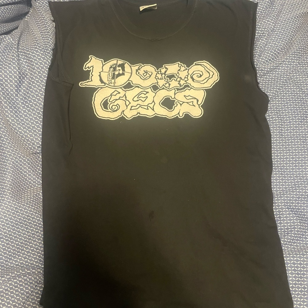 1000 GECS BLACK TANK TOP BAND CONCERT TEE